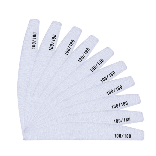 Half Moon Wood Files Zebra Violet 100/180 Pack of 10 files - Image 5