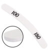 Banana Shaped Wood Files White 100/100 Pack of 24 files