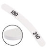 Banana Shaped Wood Files White 180/240 Pack of 24 files
