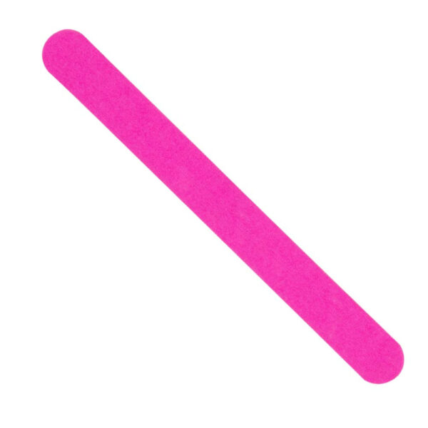 Thin straight wood files Neon Pink 100/100 Pack of 50 files - Image 2