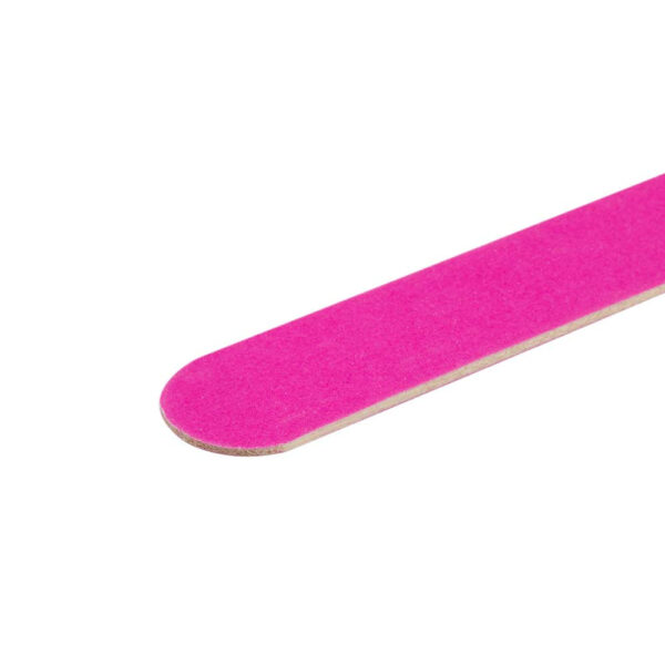Thin straight wood files Neon Pink 100/100 Pack of 50 files - Image 3