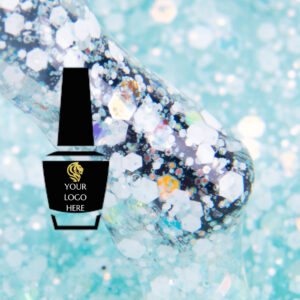 FH08 Top Coat Flakes Holo 15ml 25 pcs