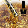 D04 Golden Top Coat Petal 15ml 25 pcs