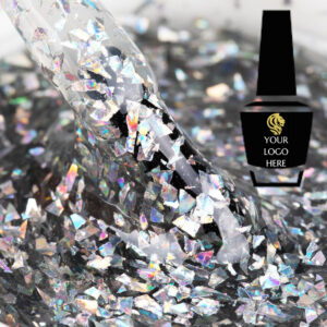 D05 Prismatic Top Coat Petal 15ml 25 pcs