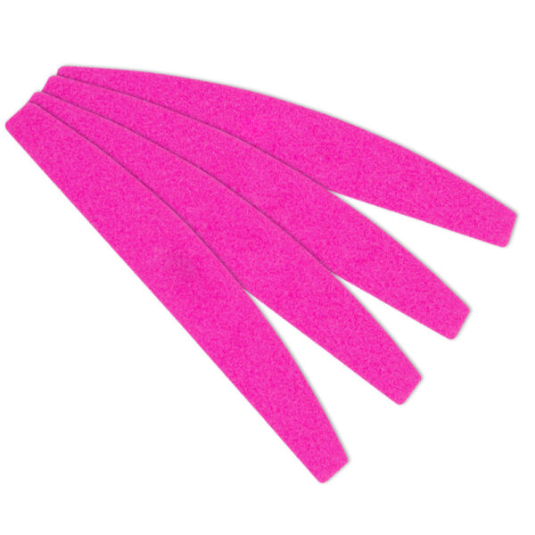 Half Moon Wood Files Neon Neon Pink 180/180 Pack of 50 files - Image 4