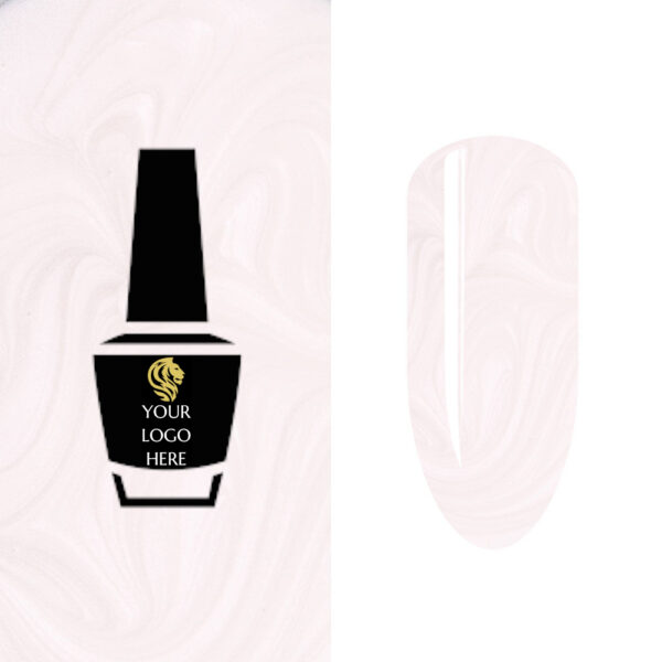 Whity Silver Pearly Top Coat 15ml HEMA / Di-HEMA FREE 25 pcs