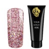 AcrylGel Glitter Lilac HEMA/Di-HEMA FREE 30ml 30ml 10pcs