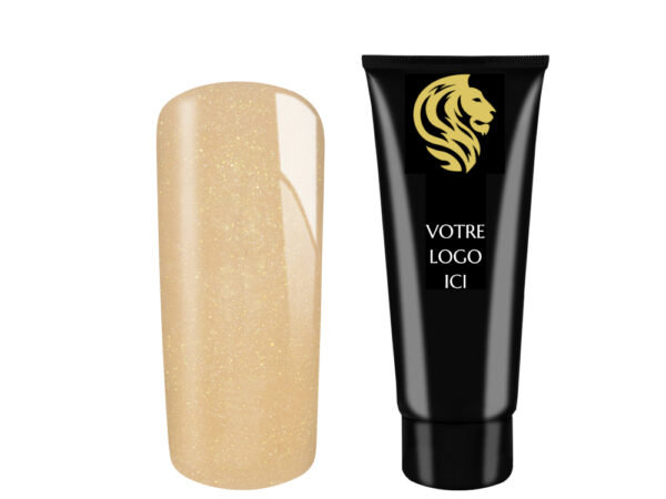 AcrylGel Glimmer Gold HEMA/Di-HEMA FREE 30ml 10pcs