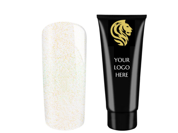 AcrylGel Glimmer White Holo HEMA/Di-HEMA FREE 30ml 10pcs