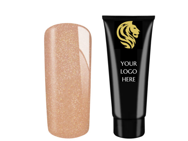 AcrylGel Glimmer Rose Gold HEMA/Di-HEMA FREE 30ml 10pcs